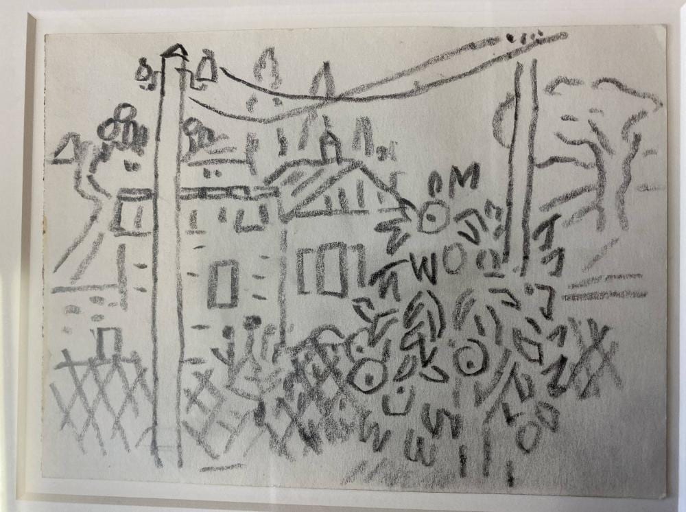 Otto Abt comparable auction result: otto abt 1903 1982 nachlass handzeichnung garten landschaft