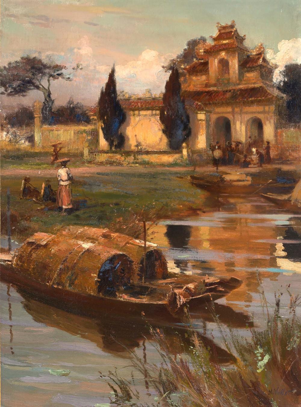 Henri Emile Vollet comparable auction result: henri emile vollet 1861 1945 porte de la cit imp riale hu
