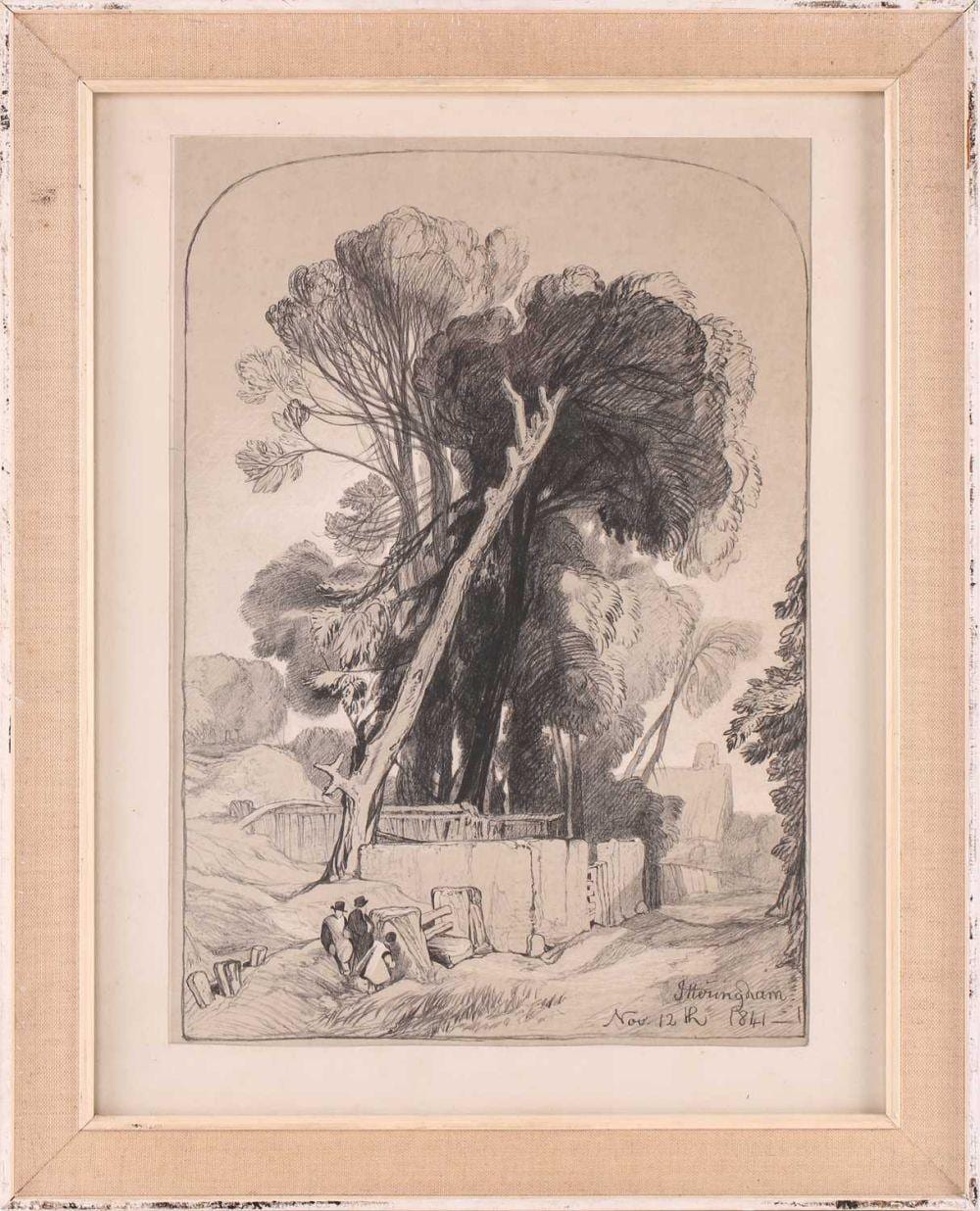 Miles Edmund Cotman comparable auction result: miles edmund cotman 1810 1858 itteringham lithograph dated in the image nov 12th 1841 39 5cm x 28cm