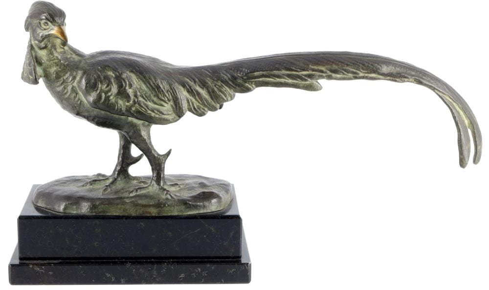 Richard W. Lange comparable auction result: richard w lange 1879 1944 bronze striding pheasant schreitender fasan