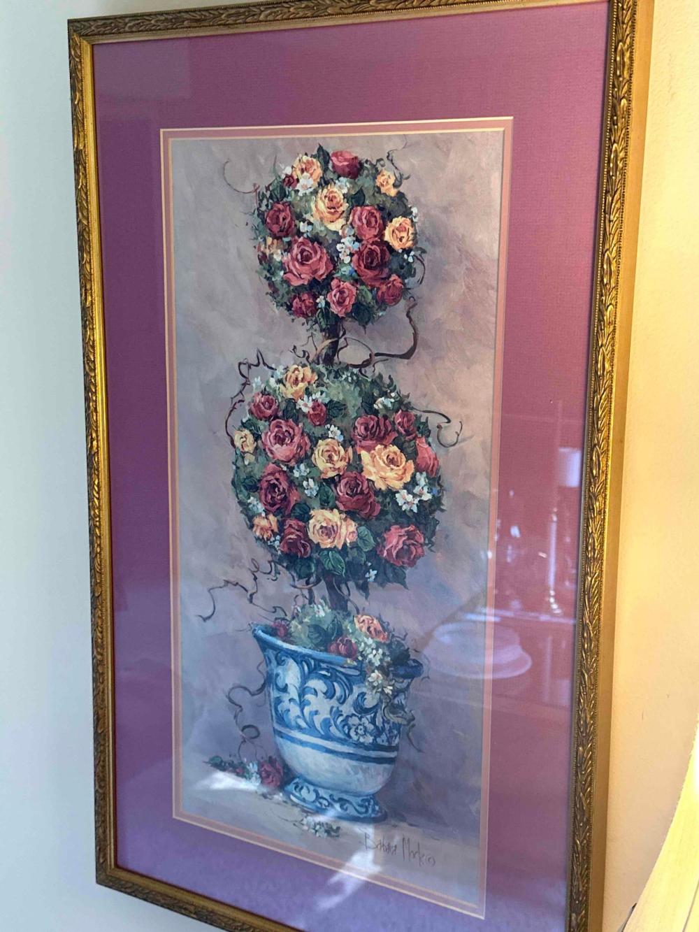barbara mock framed floral topiary print · Aether Auctions · 2023-05-24 Barbara Mock comparable auction result: barbara mock framed floral topiary print