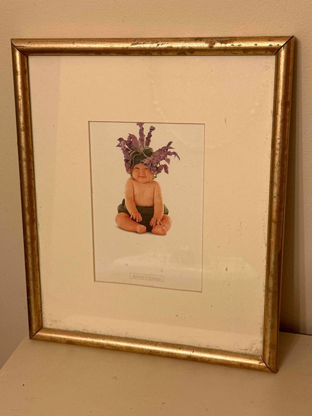 Anne Geddes comparable auction result: anne geddes framed baby picture