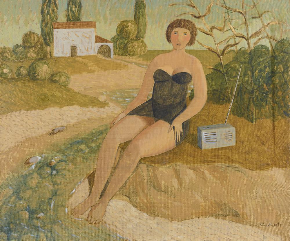 Alberto Gallerati comparable auction result: oil painting by alberto gallerati