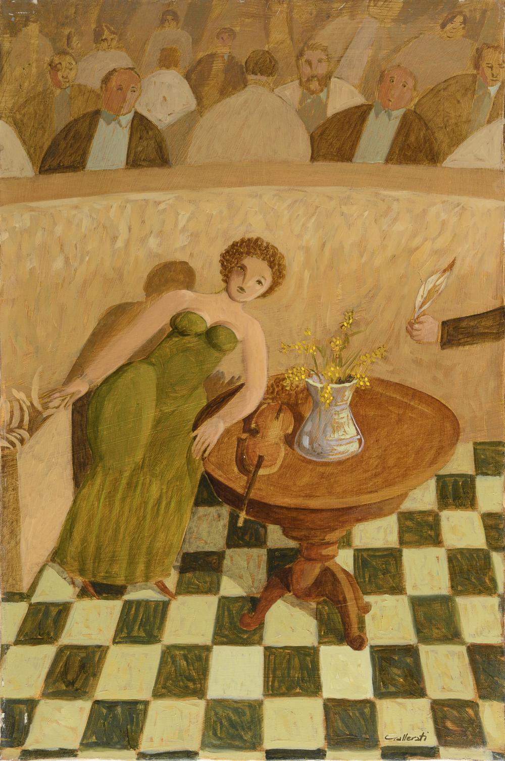 Alberto Gallerati comparable auction result: oil painting by alberto gallerati
