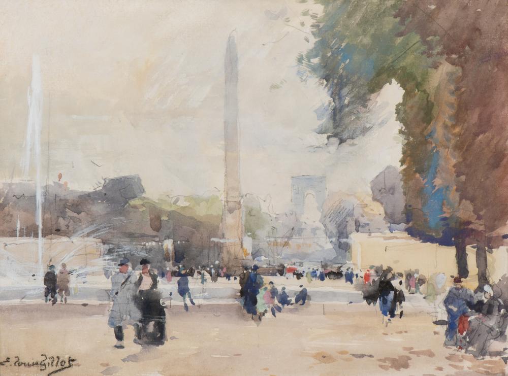 Louis (1867) Gillot comparable auction result: eug ne louis gillot french 1867 1868 1925 place de la concorde paris