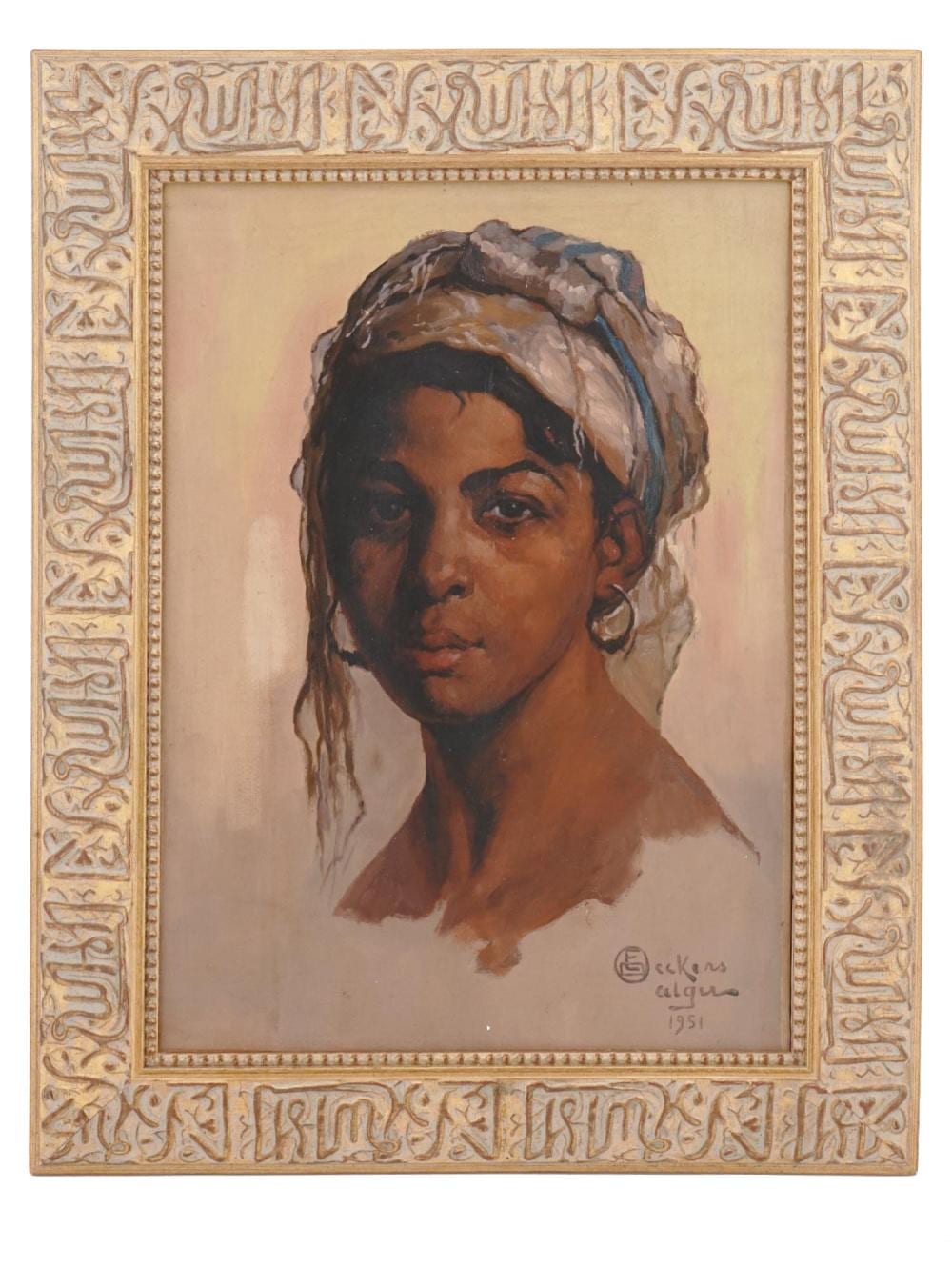 Emile Deckers comparable auction result: mid century orientalist painting by emile deckers