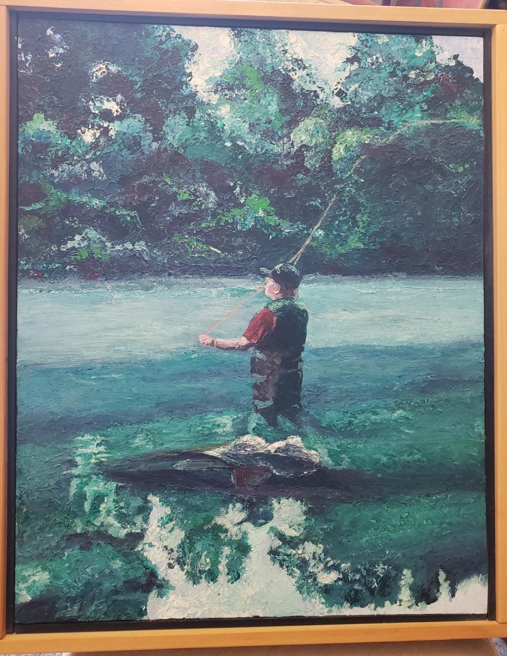 Judy Richardson comparable auction result: judy richardson the lesson acrylic on masonite