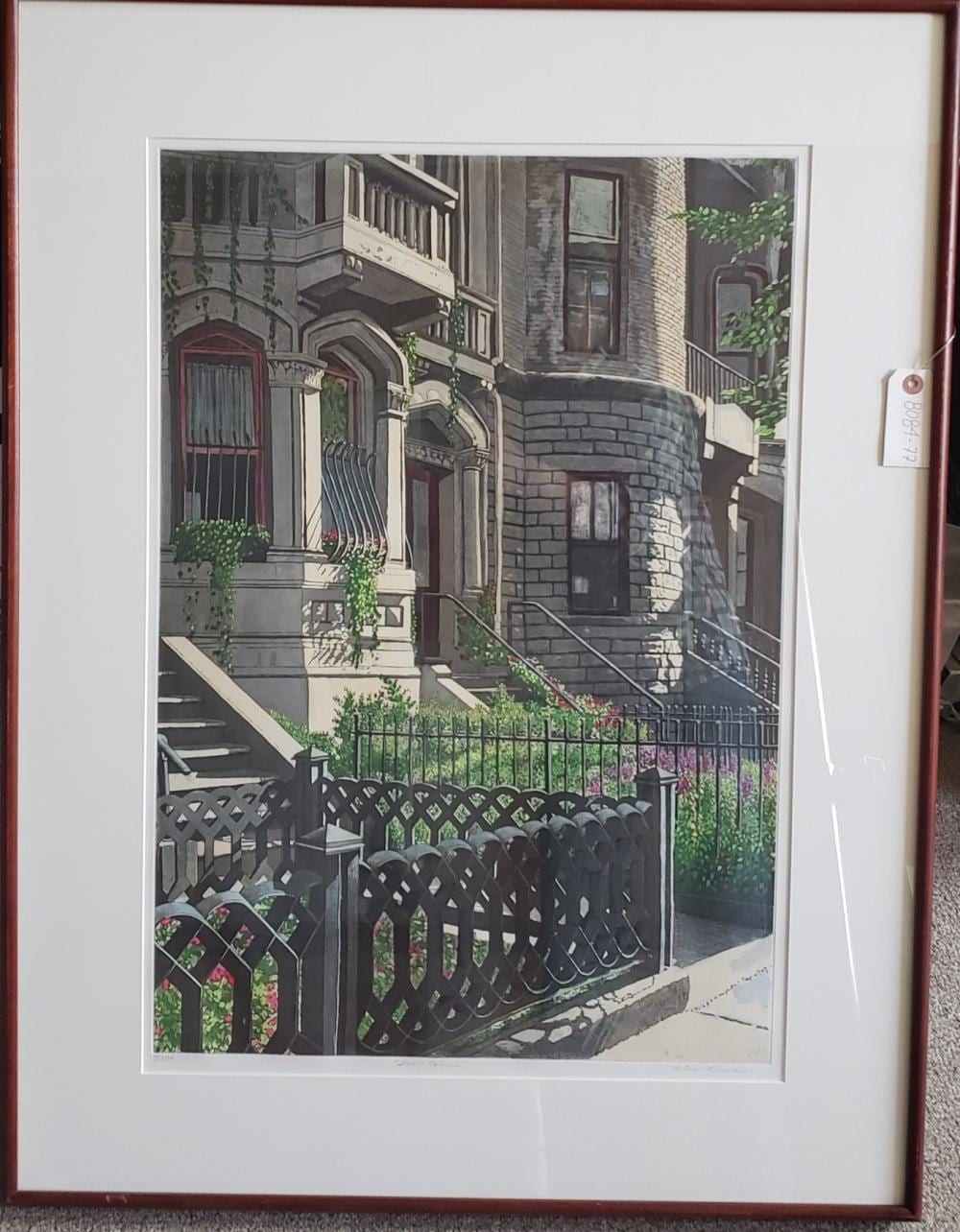 helen rundell iron fences signed print and pumpkin field · Link Auction Galleries · 2023-05-26 Helen Rundell comparable auction result: helen rundell iron fences signed print and pumpkin field