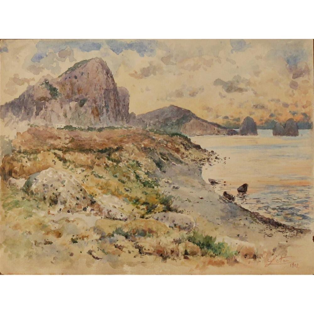 Antonino Leto comparable auction result: antonino leto 1844 1913 anacapri