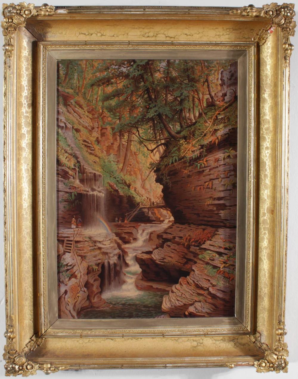 George W. Waters comparable auction result: print on canvas after george w waters
