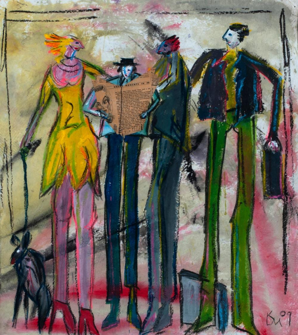 Kurt Laurenz Metzler comparable auction result: kurt laurenz metzler 1941 figurengruppe mit zeitungsleser