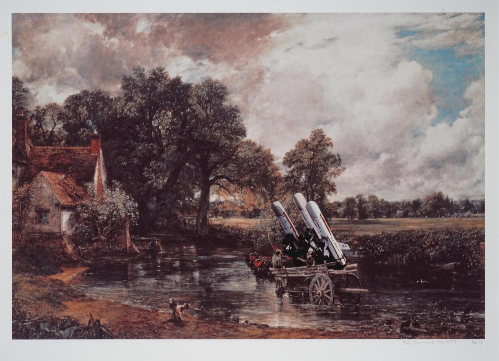 Peter Kennard comparable auction result: peter kennard british 1949 haywain with cruise missiles 1980 2010