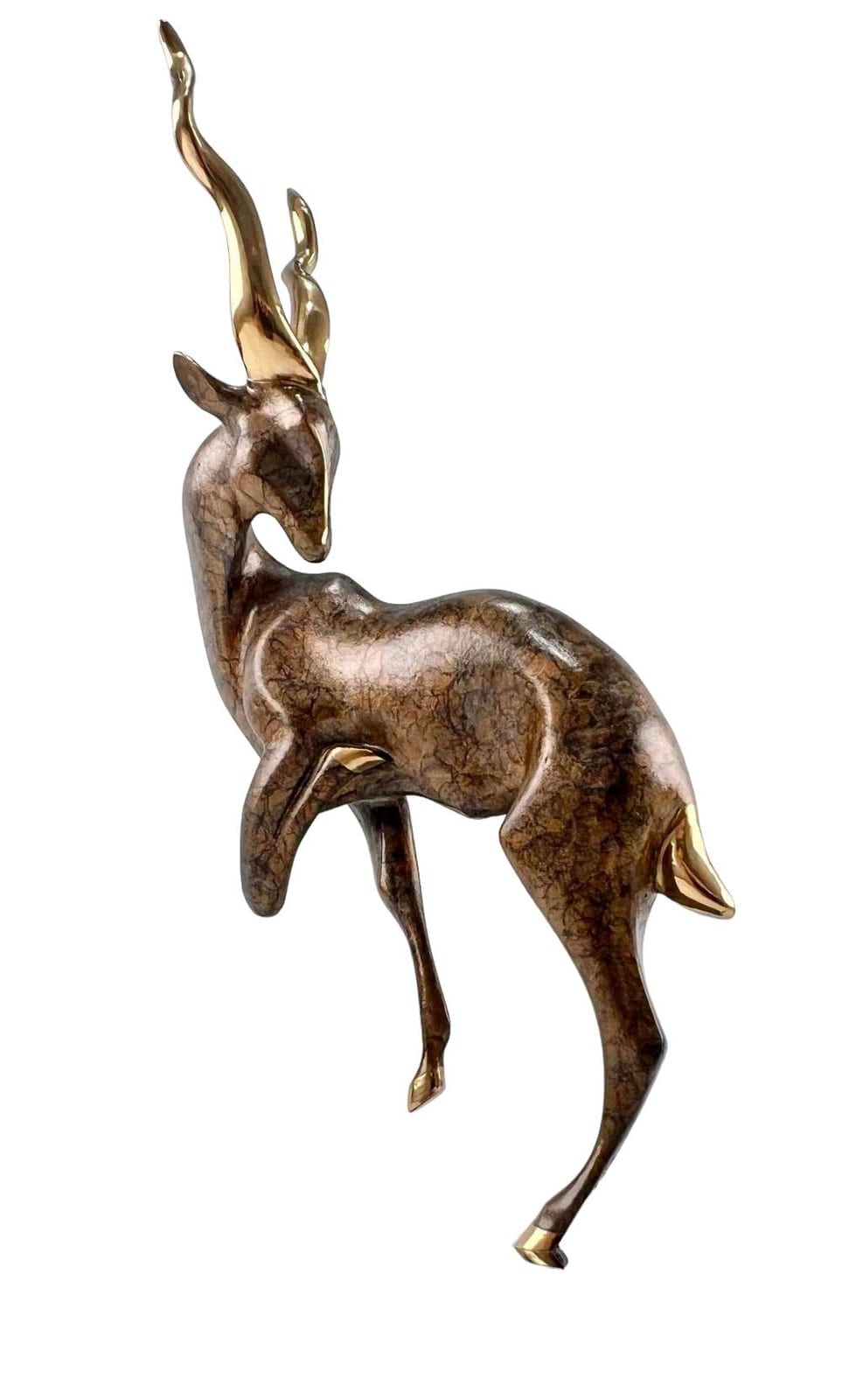 alexsander danel modernist bronze of an impala · Clark's Auction Company · 2023-06-11 Alexsander Danel comparable auction result: alexsander danel modernist bronze of an impala