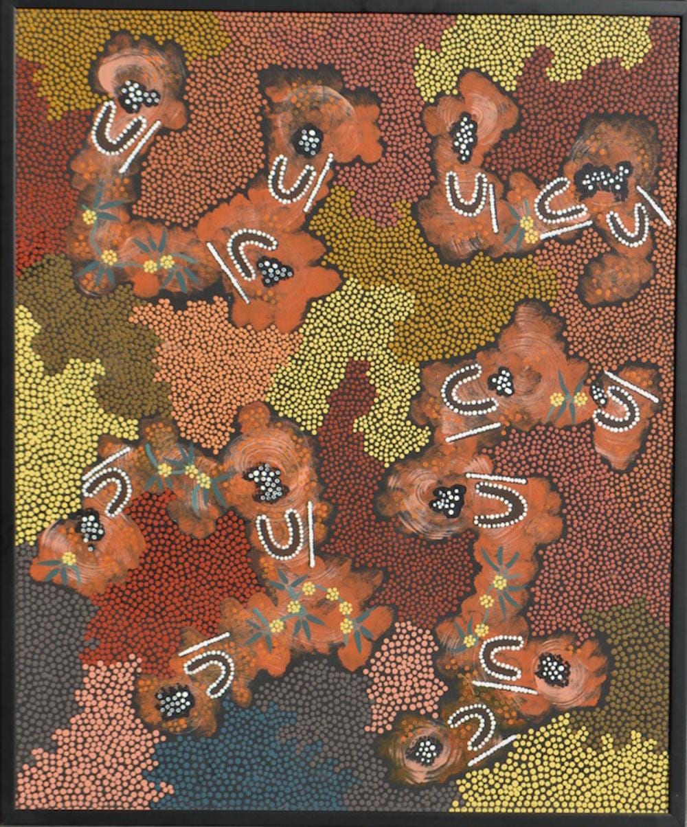 Maureen Hudson Nampijinpa comparable auction result: maureen hudson nampijinpa australian aborigen art