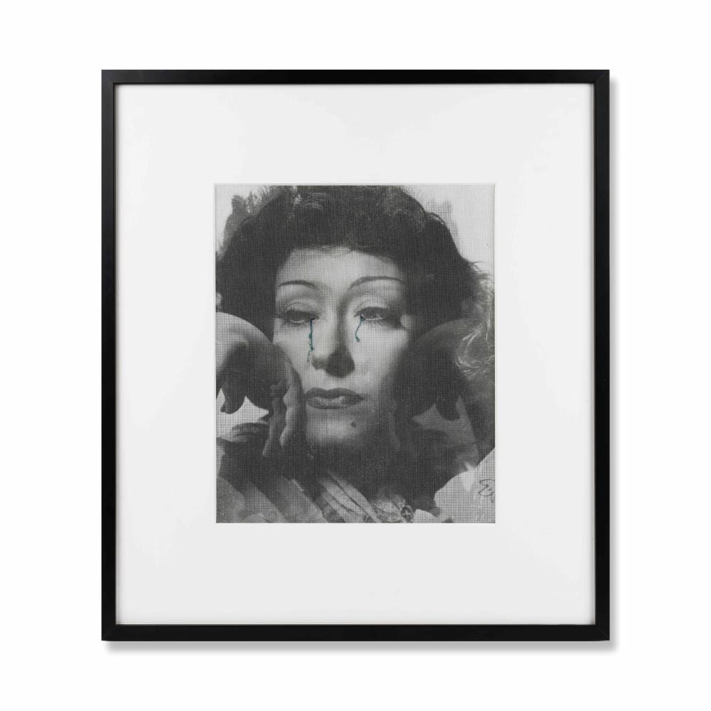 Francesco Vezzoli comparable auction result: francesco vezzoli n 1971 dear miss gloria 2001