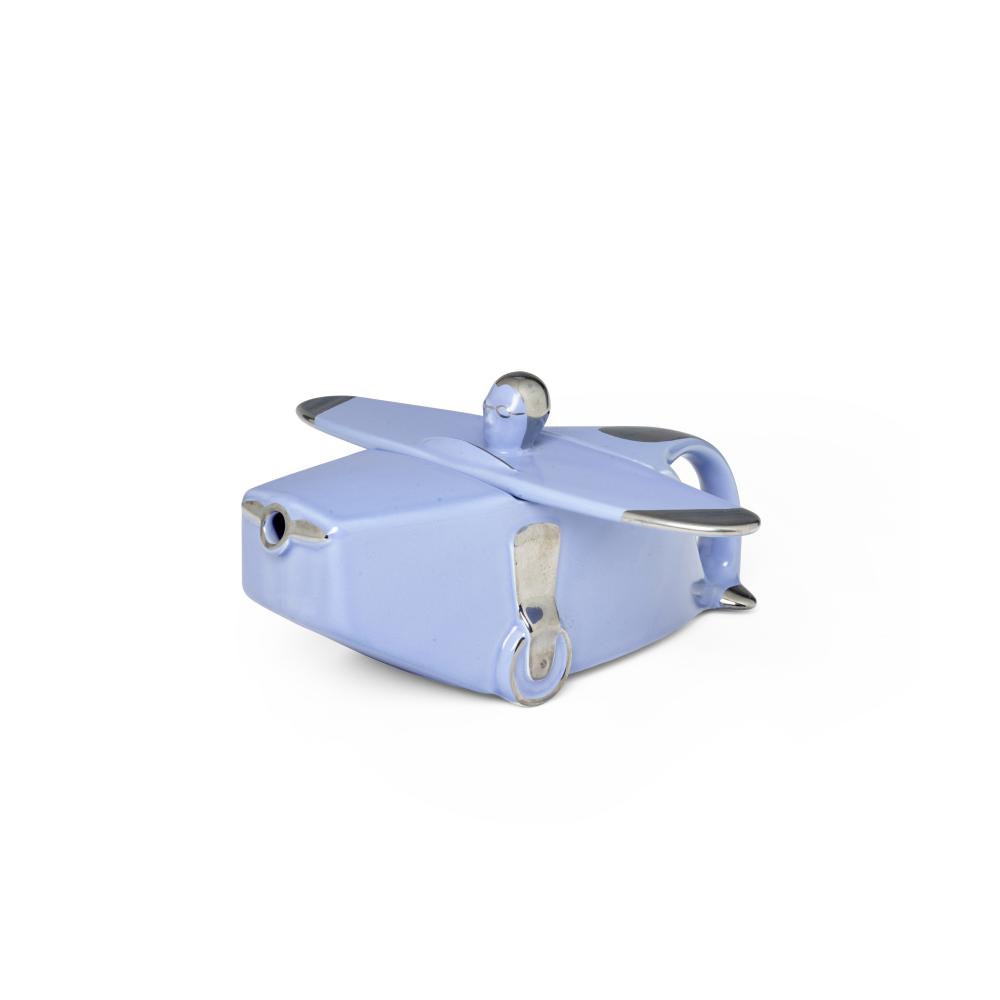 Two modern transport teapots, (2) sold by Bonhams, lot 8 — auction record photograph