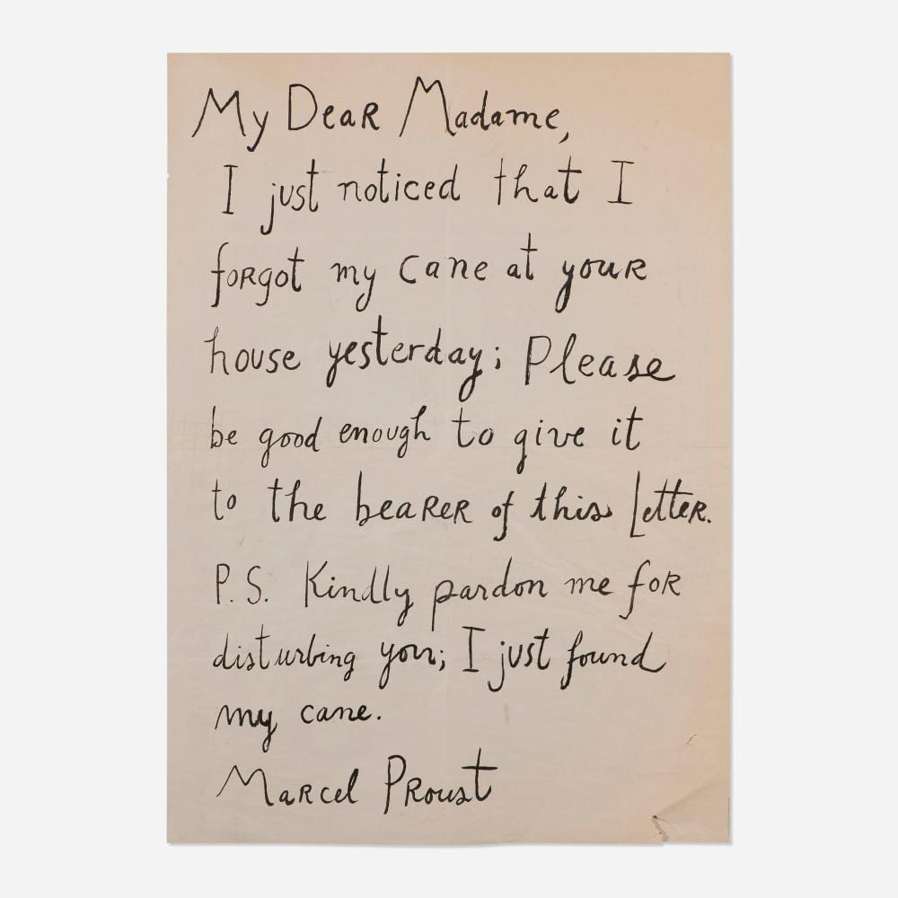 Maira Kalman comparable auction result: maira kalman marcel proust poster