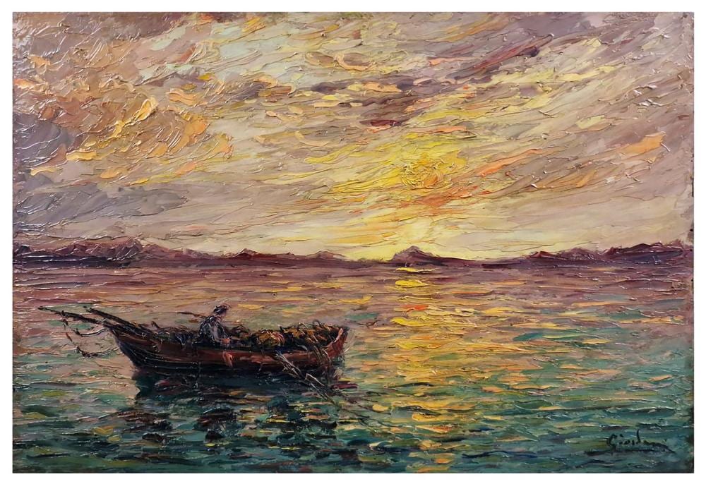 italo giordani 1882 1956 p cheur au lever du soleil · Accademia Fine Art · 2023-06-14 Italo Giordani comparable auction result: italo giordani 1882 1956 p cheur au lever du soleil