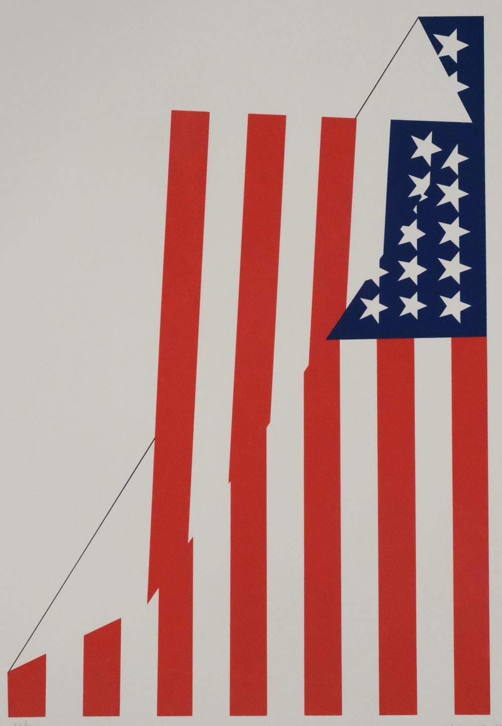 Jim Jacobs comparable auction result: jim jacobs folded flag