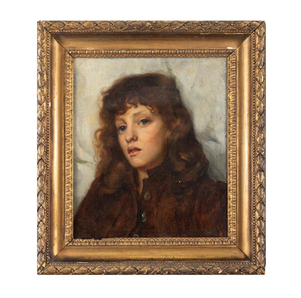 Arthur Claude Cooke comparable auction result: arthur claude cooke 1867 1951 portrait of girl oil on canvas 34 x 29cm signed a cooke and dated provenance godolphin gallery clare street dublin