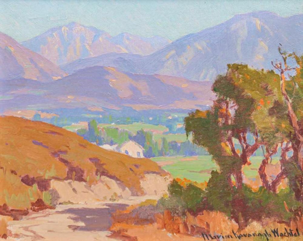 Marion Wachtel comparable auction result: marion wachtel painting san gabriel mountains c1910s