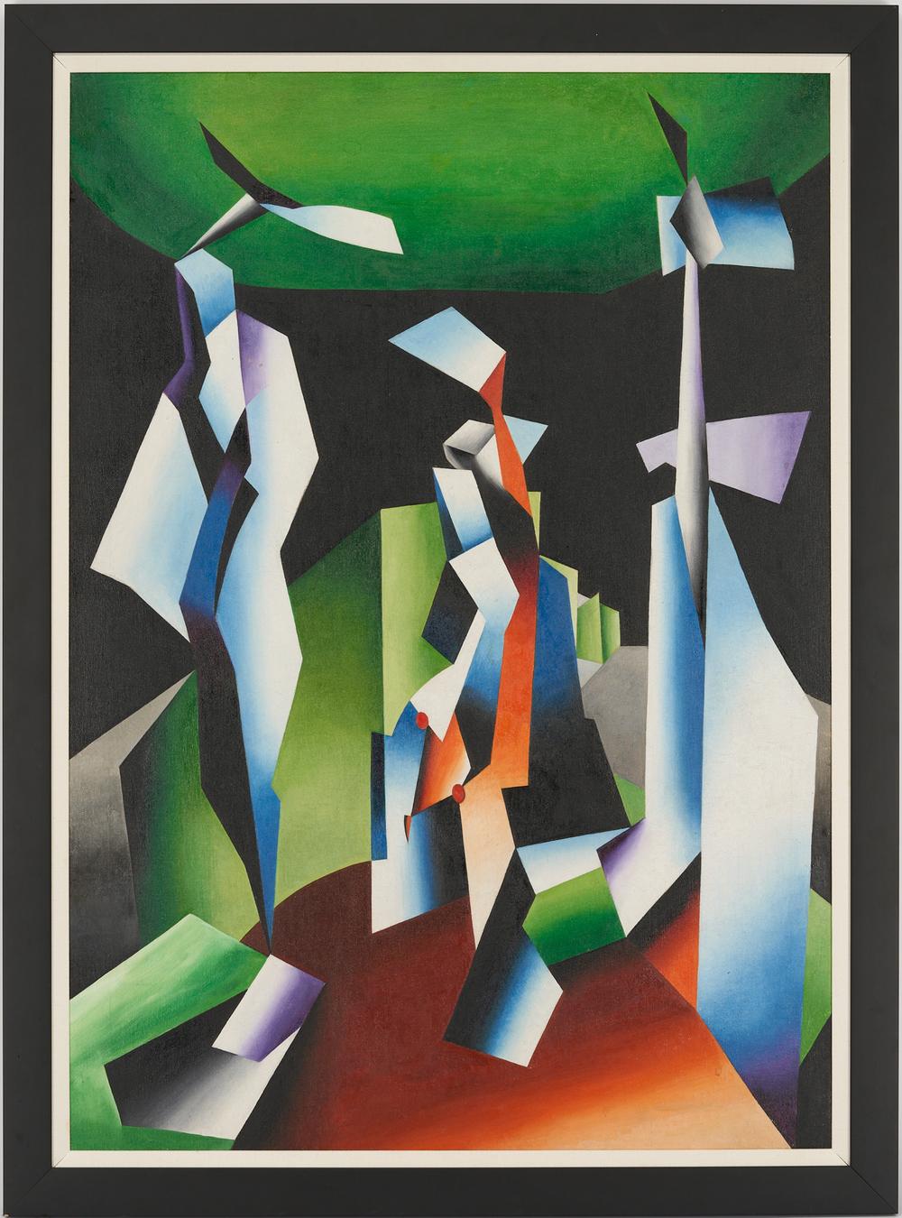 Philip Perkins Large O/C Abstract Painting, Through Beyond sold by Case Antiques, Inc. Auctions & Appraisals, lot 803 — auction record photograph