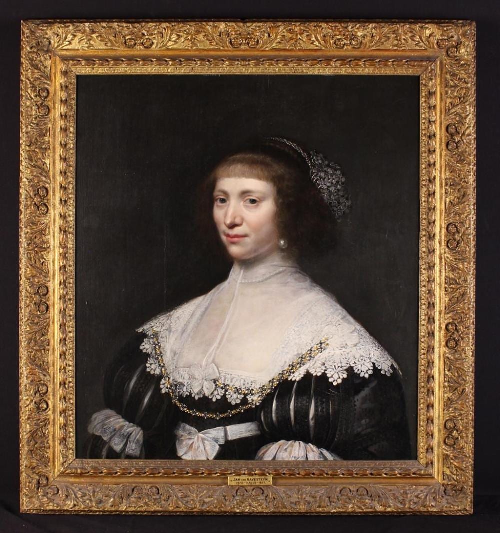 Jan van Ravesteyn comparable auction result: jan van ravesteyn c 1572 1657 oil on marouflaged panel a fabulous 17th century half length portr