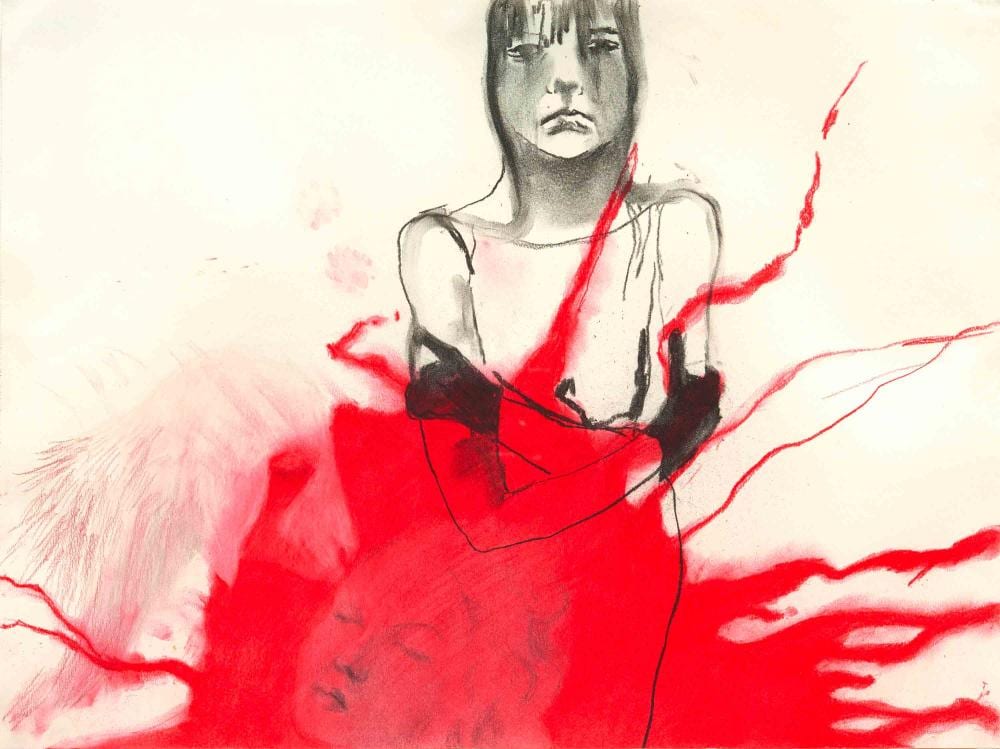 Rita Ackermann comparable auction result: rita ackermann