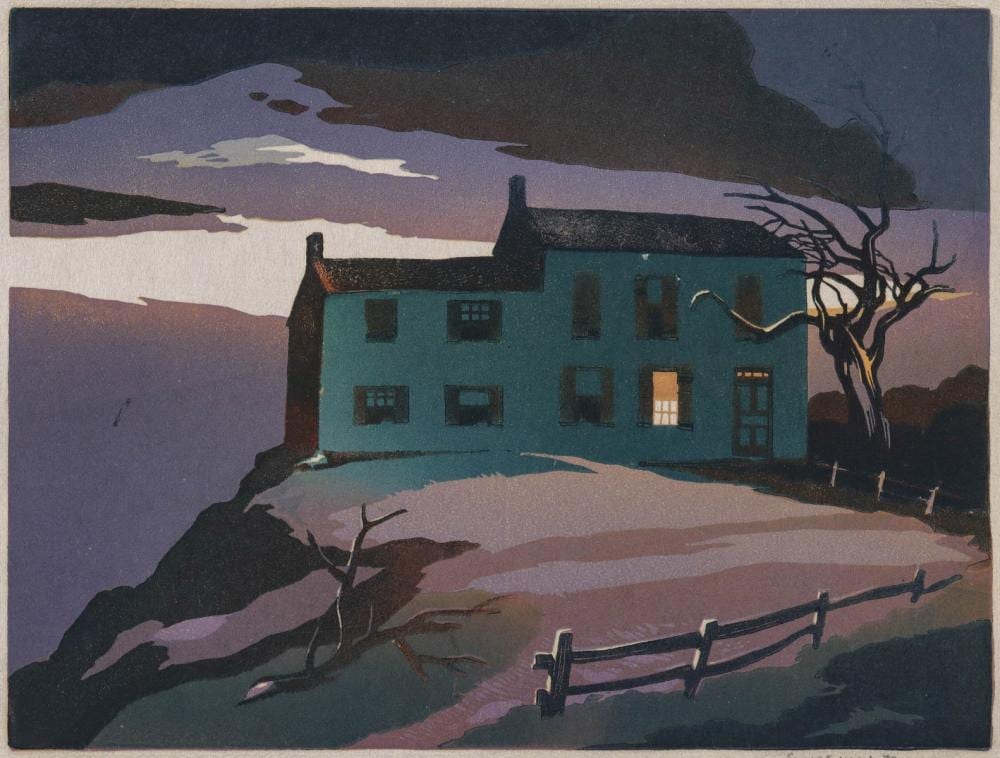 ernest william watson 1884 1969 color block print · Dirk Soulis Auctions · 2023-06-16 Ernest William Watson comparable auction result: ernest william watson 1884 1969 color block print