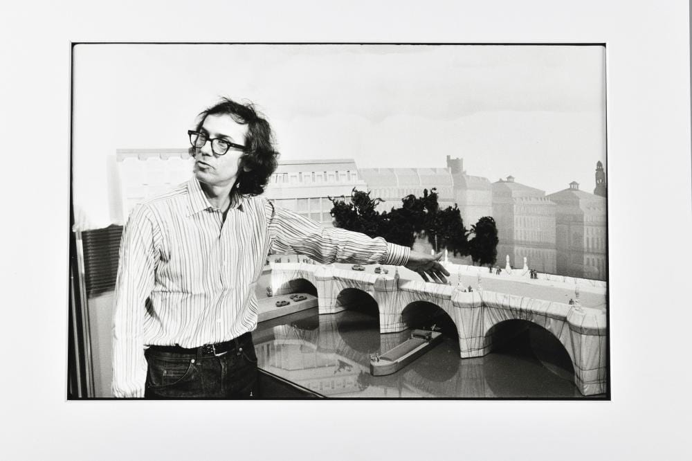 michel ginies n en 1952 christo et sa maquette du pont neuf emball · Osenat · 2023-06-17 Michel Ginies comparable auction result: michel ginies n en 1952 christo et sa maquette du pont neuf emball