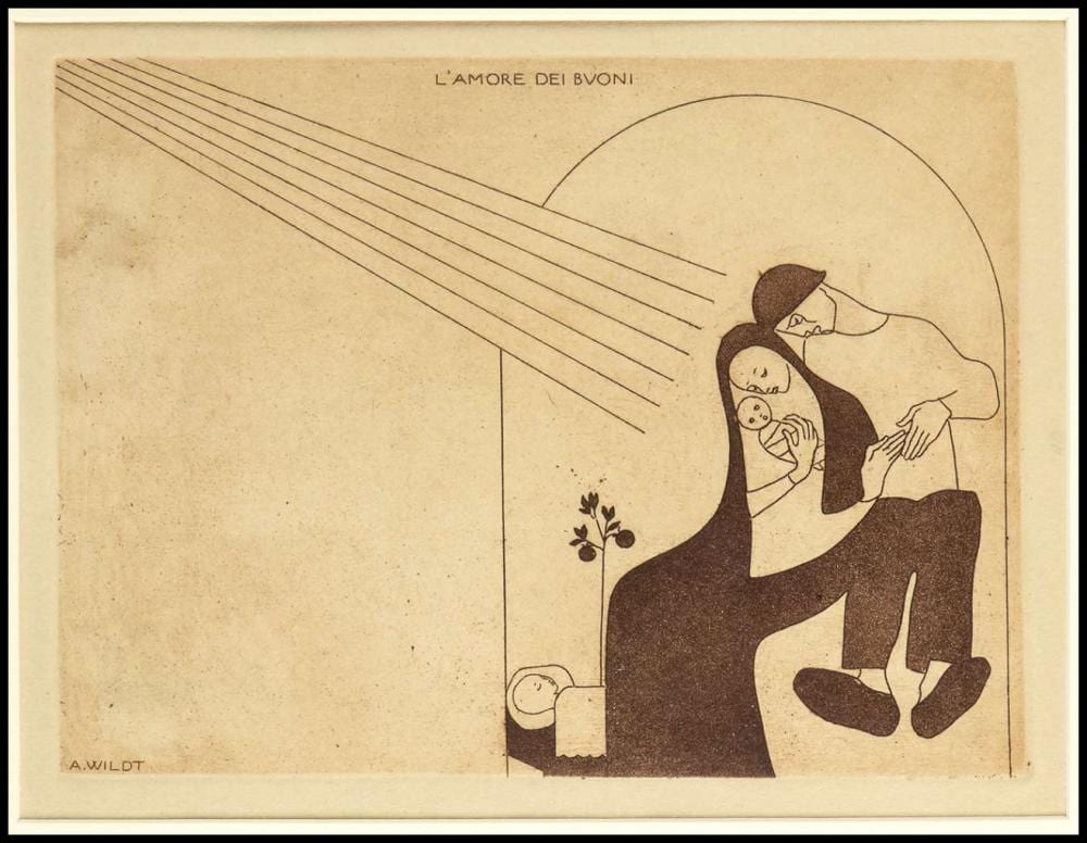 l amore dei buoni · Bertolami Fine Art s.r.l. · 2023-06-26 Adolfo Wildt comparable auction result: l amore dei buoni