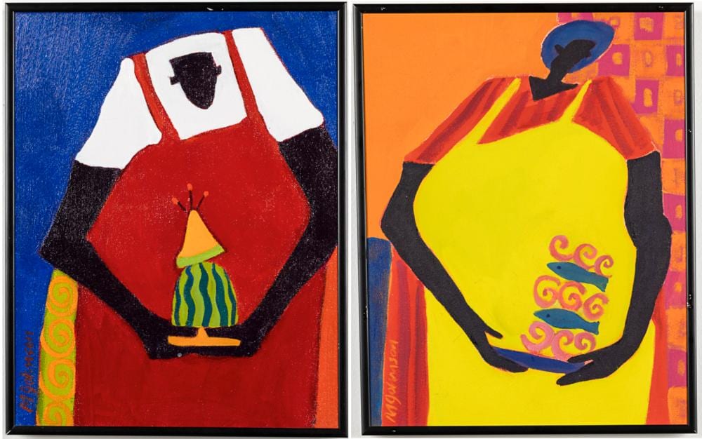 Mandy Johnson comparable auction result: mandy johnson nc 20th 21st century two works