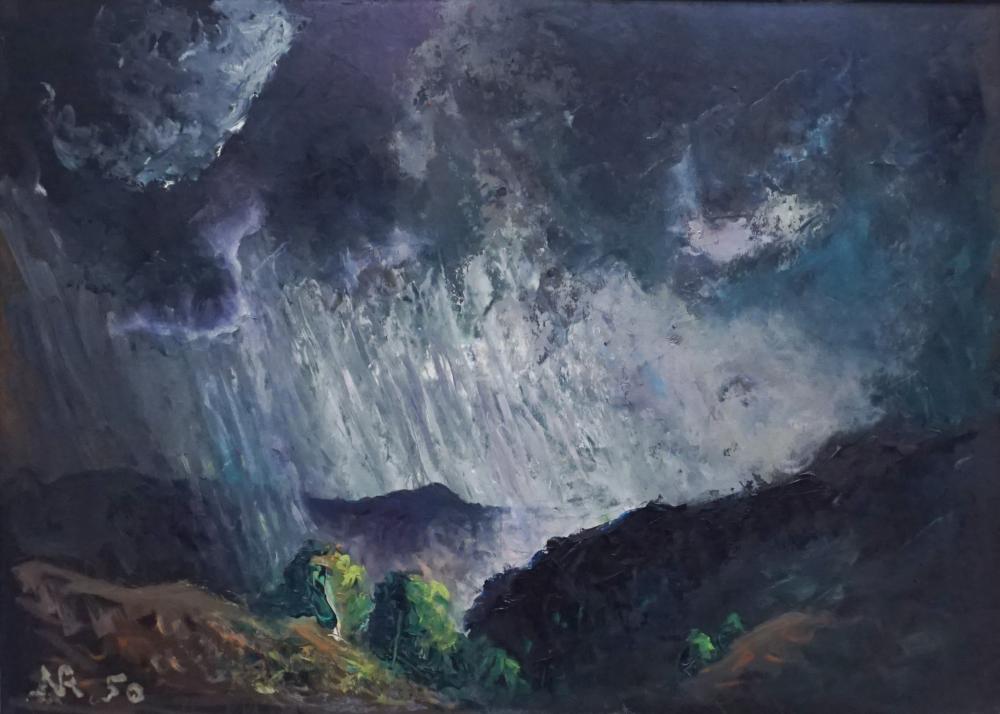 James Naumburg Rosenberg comparable auction result: james naumburg rosenberg american 1874 1970 rainstorm oil on panel frame 24 1 4 x 30 1 2 in 61 6 x 77 5 cm