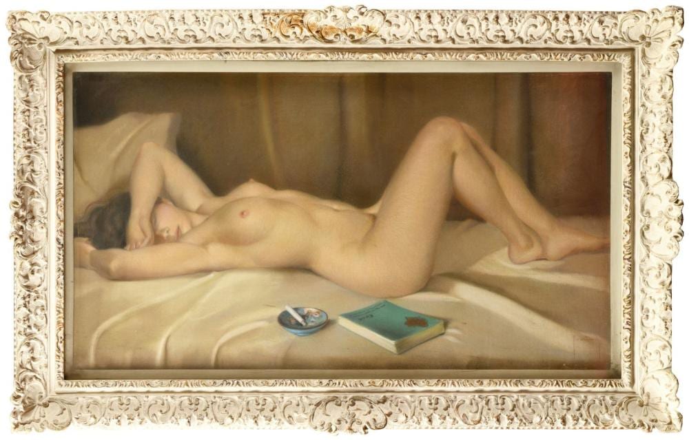 Raymond van Doren comparable auction result: raymond van doren 1906 1991 la farniente pastel sign en bas droite 61 x 110 cm vue