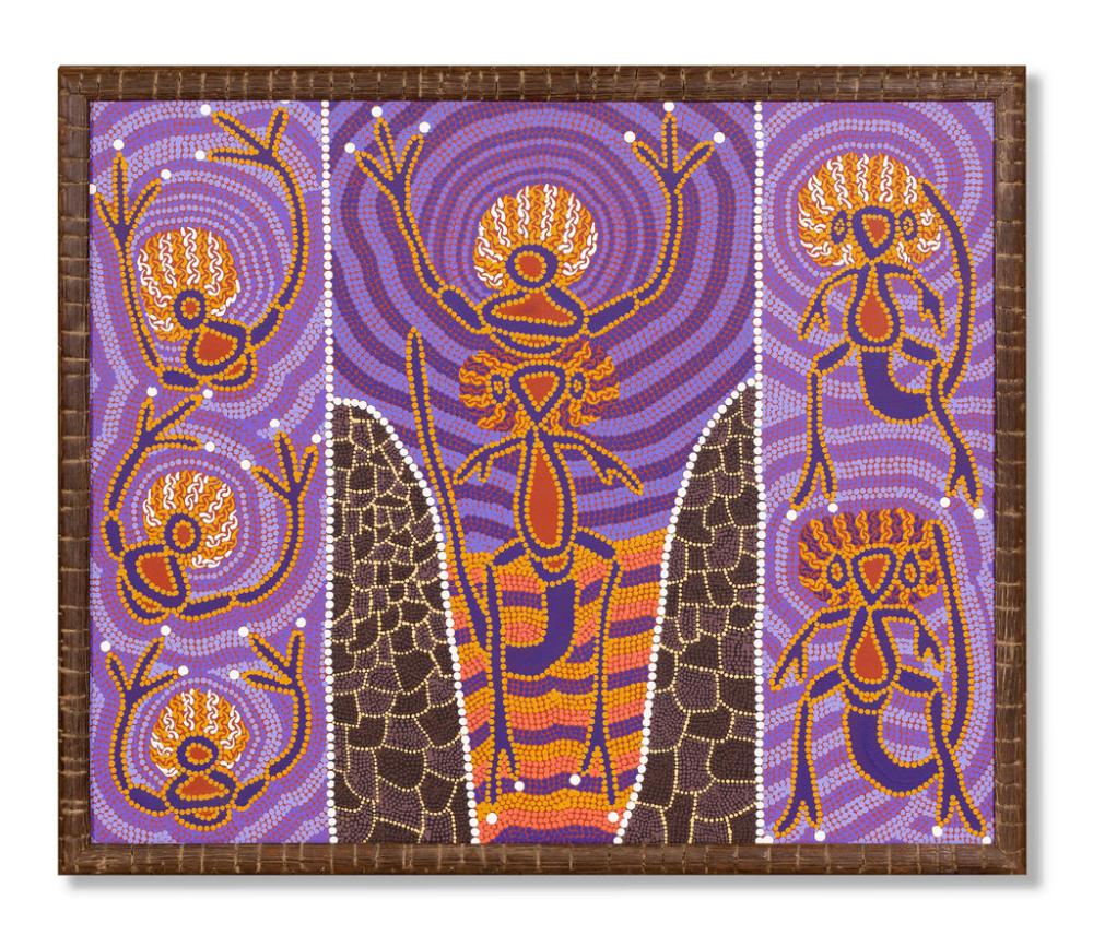 Linda Syddick Napaltjarri comparable auction result: linda syddick napaltjarri c1937 spirits at the gap