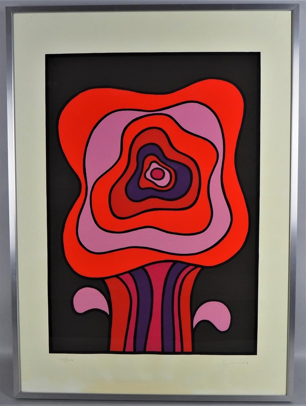 Jan Lenica comparable auction result: jan lenica 1928 2001 color serigraph blossom c 1974