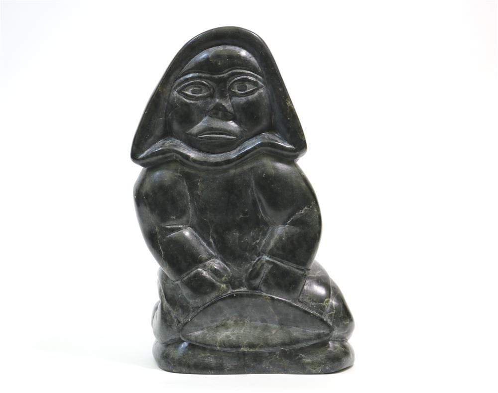 Abraham Pov comparable auction result: abraham pov inuit canadian 1927 1994 man with kudlik man with an inuit traditional oil lamp abraham pov was a member of the in