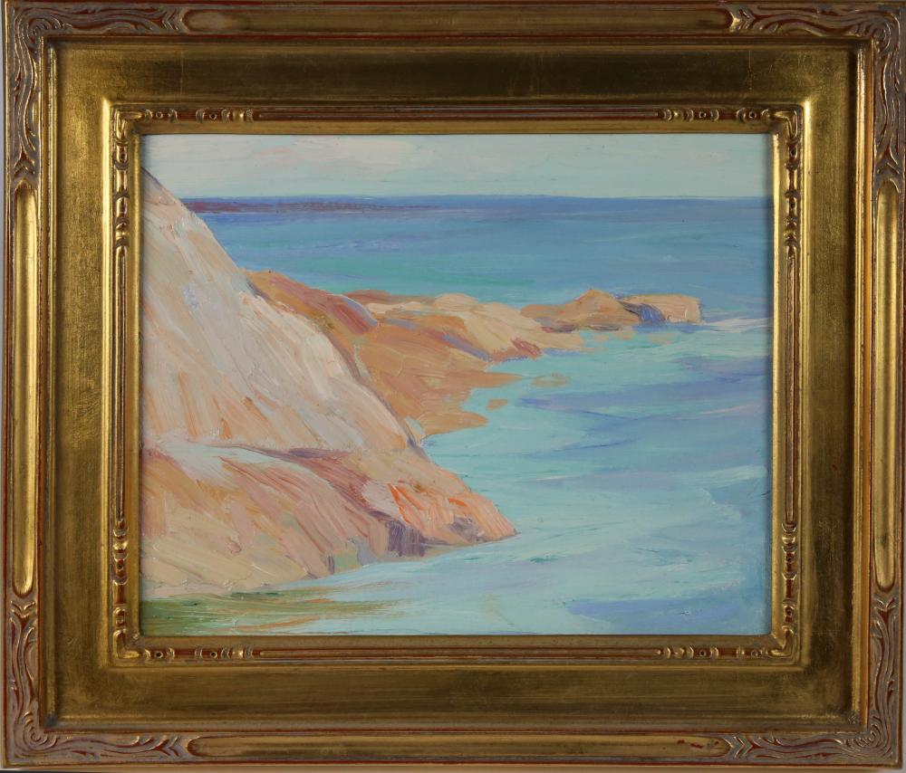 Elwyn George Gowen comparable auction result: elwyn george gowen oil on board coastal scene