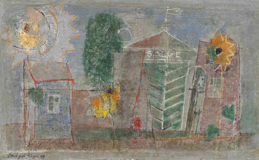 Ernst Geitlinger comparable auction result: ernst geitlinger 1895 frankfurt main seeshaupt 1972 abendstimmung mit zelt