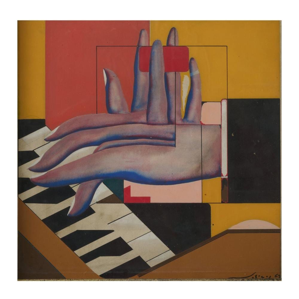 Adam Lude Döring comparable auction result: adam lude d ring 1925 dresden 2018 sachsenheim piano player 1969