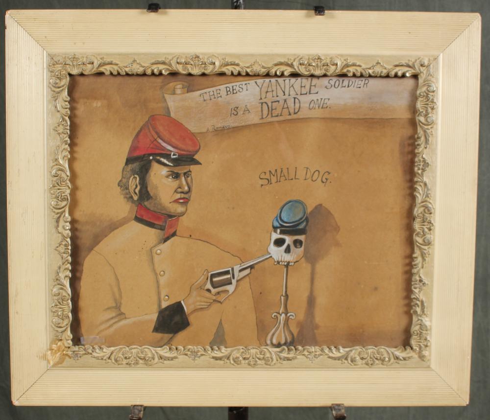 antonio romano folk art the best yankee soldier · Ashcroft and Moore · 2023-06-20 Antonio Romano comparable auction result: antonio romano folk art the best yankee soldier