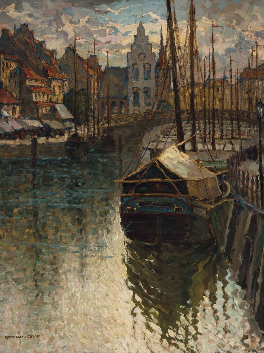 Gerhard (1883) Graf comparable auction result: gerhard graf 1883 1958 berlin view of a dutch port