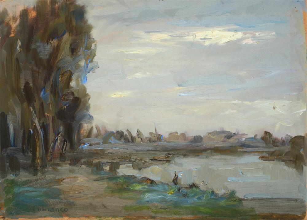Luigi Cobianco comparable auction result: luigi cobianco villanova marchesana 1893 mestre 1967 paesaggio
