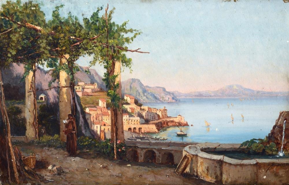 ercole gigante napoli 1815 1860 terrazza sul golfo di amalfi · Pananti Casa D'Aste SRL · 2023-06-22 Ercole Gigante comparable auction result: ercole gigante napoli 1815 1860 terrazza sul golfo di amalfi
