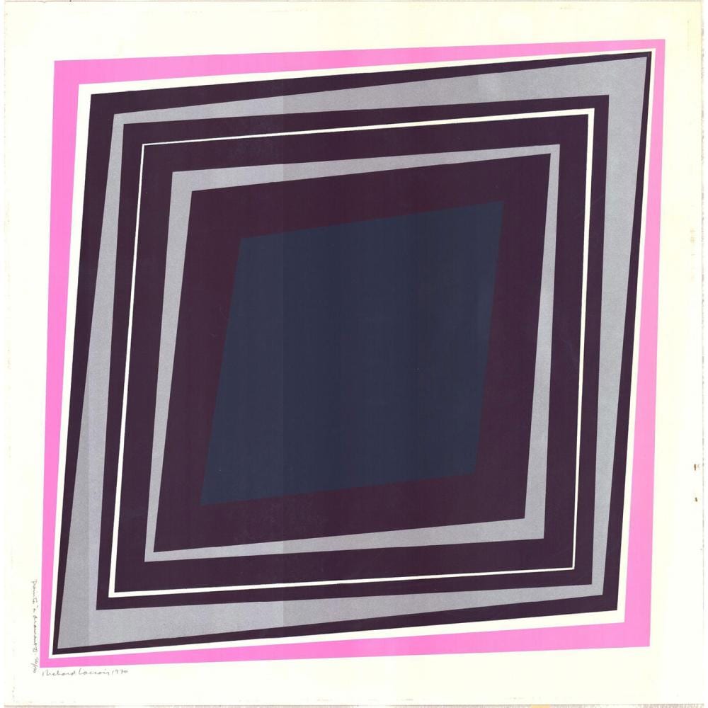 Joseph Samuel Richard Lacroix comparable auction result: richard lacroix canadian b 1939 color serigraph pointe diamant vi signed