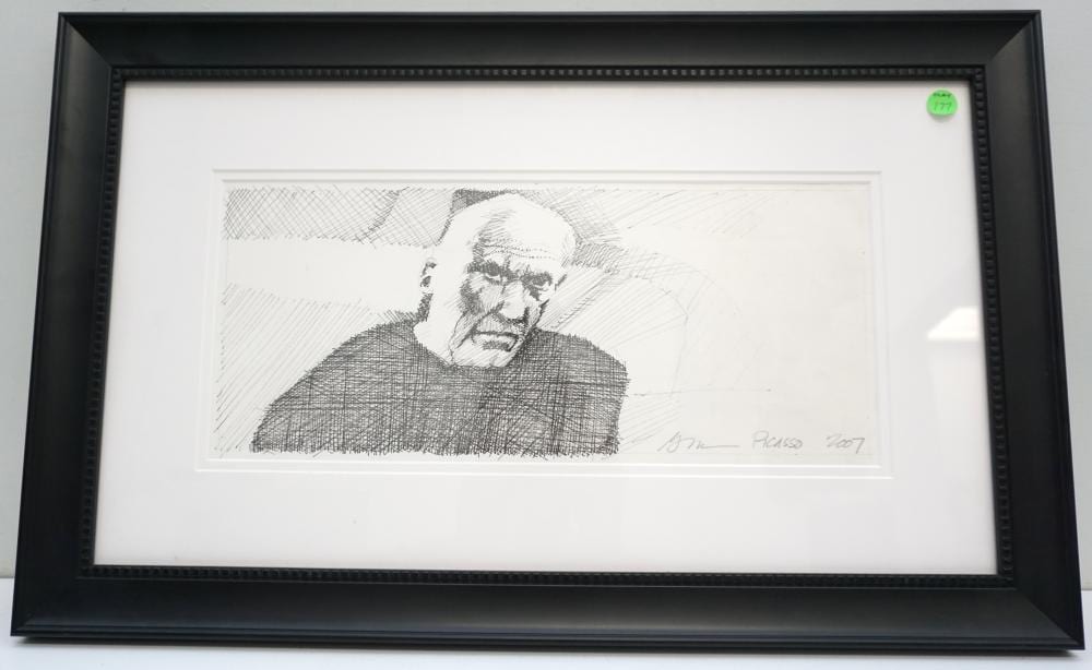 Gary Miles comparable auction result: gary miles picasso pen ink