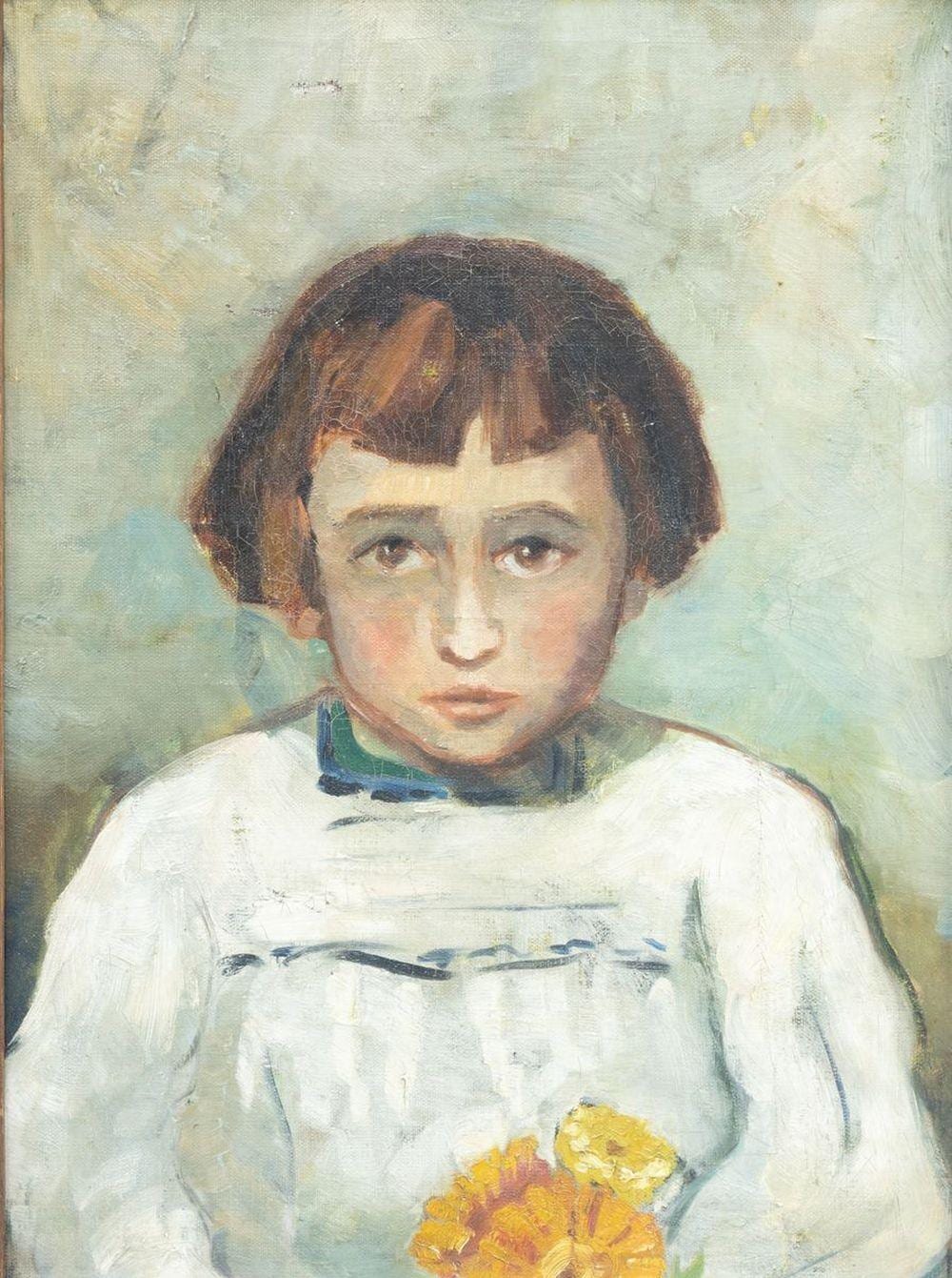 Aat Veldhoen comparable auction result: aat veldhoen 1934 2018 een portret van nelly 5 jaar