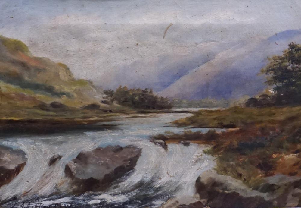James Alfred Aitken comparable auction result: james alfred aitken scottish 1846 1897 rocky river landscape oil on canvas signed and inscribed rsw l l frame 17 x 21 1 4 in 43 2 x 54 cm