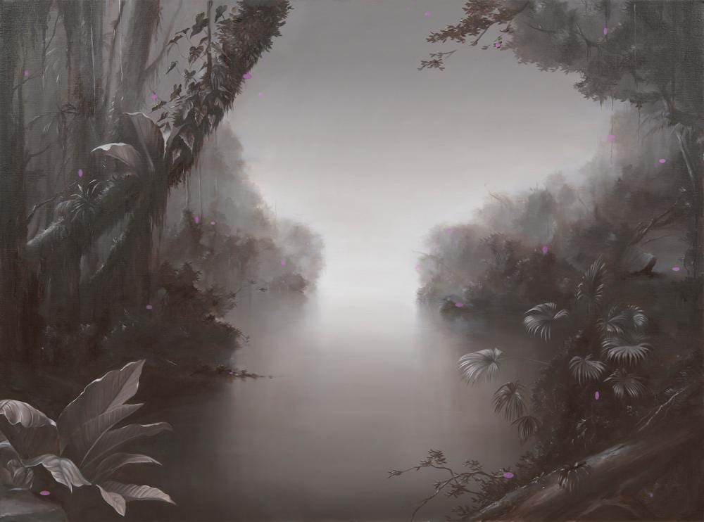 sam leach born 1973 landscape for a better tomorrow 2019 oil on linen 101 5 x 136 5cm · Leonard Joel · 2023-06-27 Samuel Leach comparable auction result: sam leach born 1973 landscape for a better tomorrow 2019 oil on linen 101 5 x 136 5cm