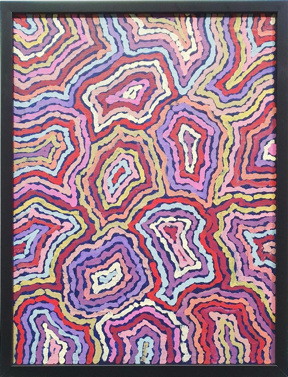 Gabriella Possum Nungarrayi comparable auction result: gabriella possum nungarrayi australia circa 1967 worm dreaming 2104 acrylic on canvas signed under frame image 60 x 45 cm